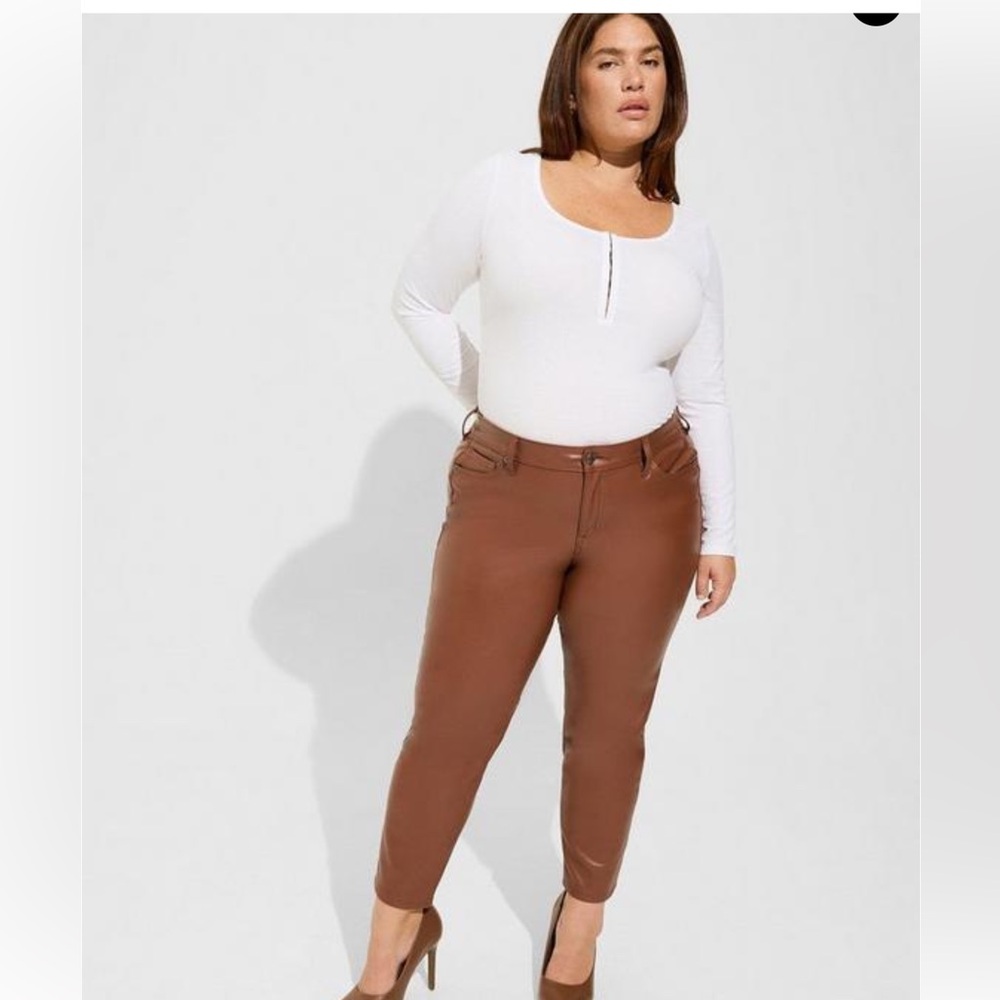Torrid plus size 22R faux leather pants